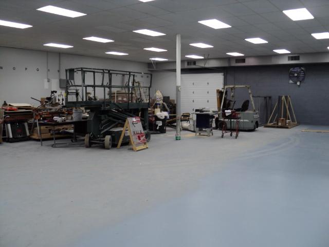 This is where our car area and the machine shop will be.