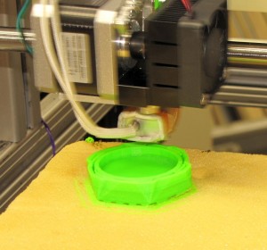 MegaMax printing on foam from Stratasys printer.