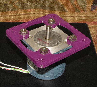 Adapter plate on NEMA-23 motor